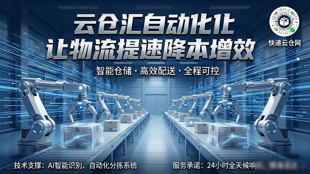云仓汇自动化让物流提速降本增效-云仓汇 快递云仓网 中仓汇供应链管理中心