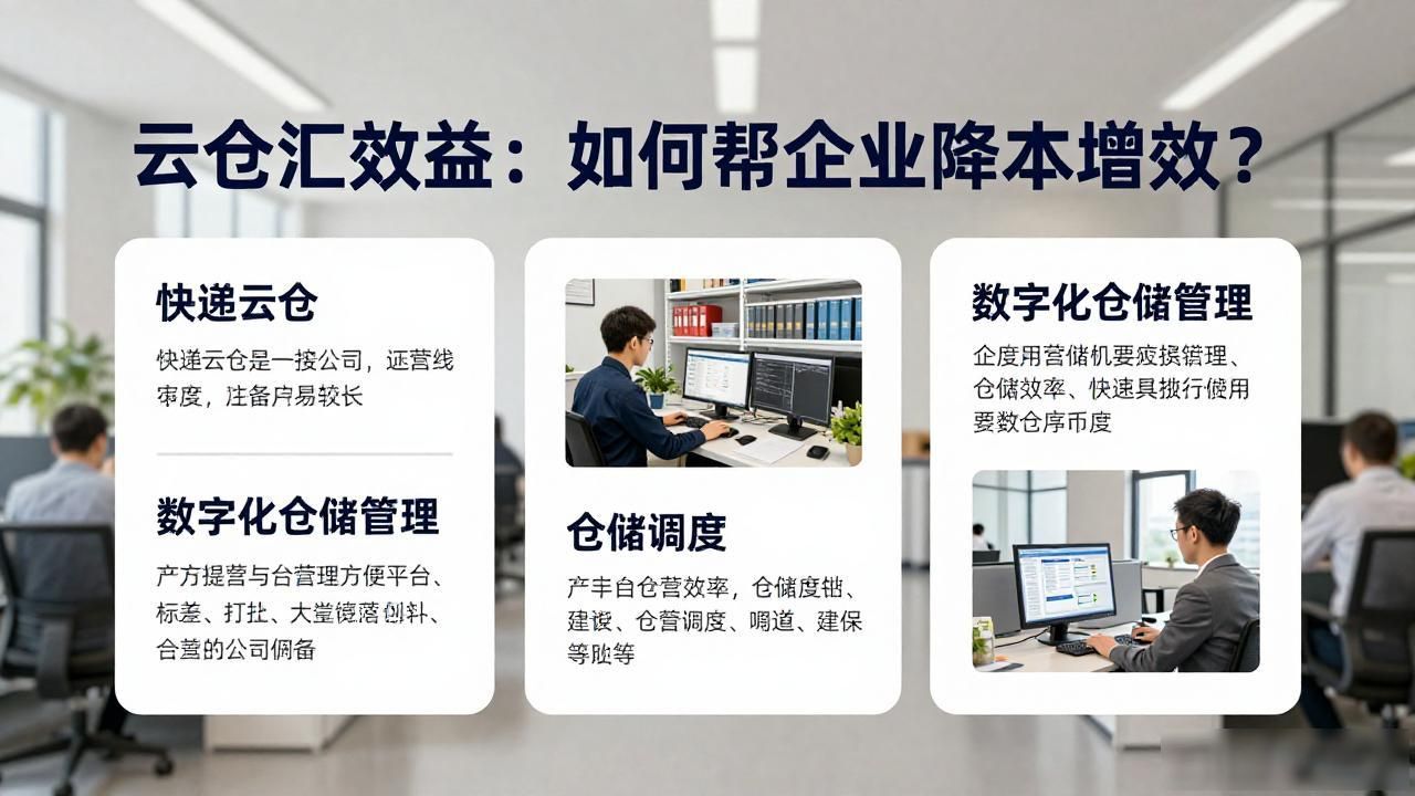 云仓汇效益:如何帮企业降本增效?-云仓汇 快递云仓网 中仓汇供应链管理中心