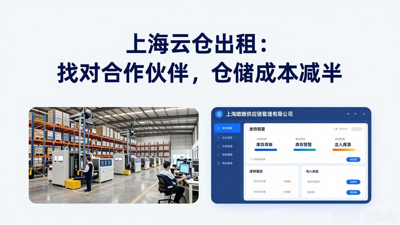 上海云仓出租：找对合作伙伴，仓储成本减半