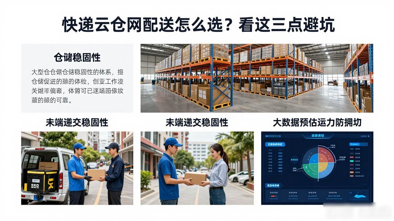 快递云仓网配送怎么选？看这三点避坑