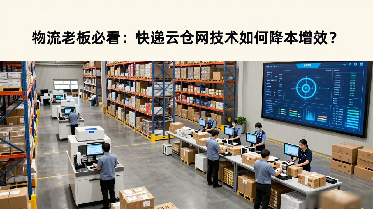物流老板必看：快递云仓网技术如何降本增效？-云仓汇 快递云仓网  中仓汇供应链管理中心 