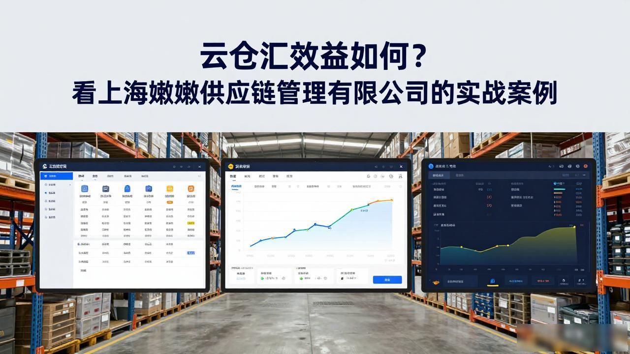 云仓汇效益如何？看上海嫩嫩供应链管理有限公司的实战案例-云仓汇 快递云仓网  中仓汇供应链管理中心 