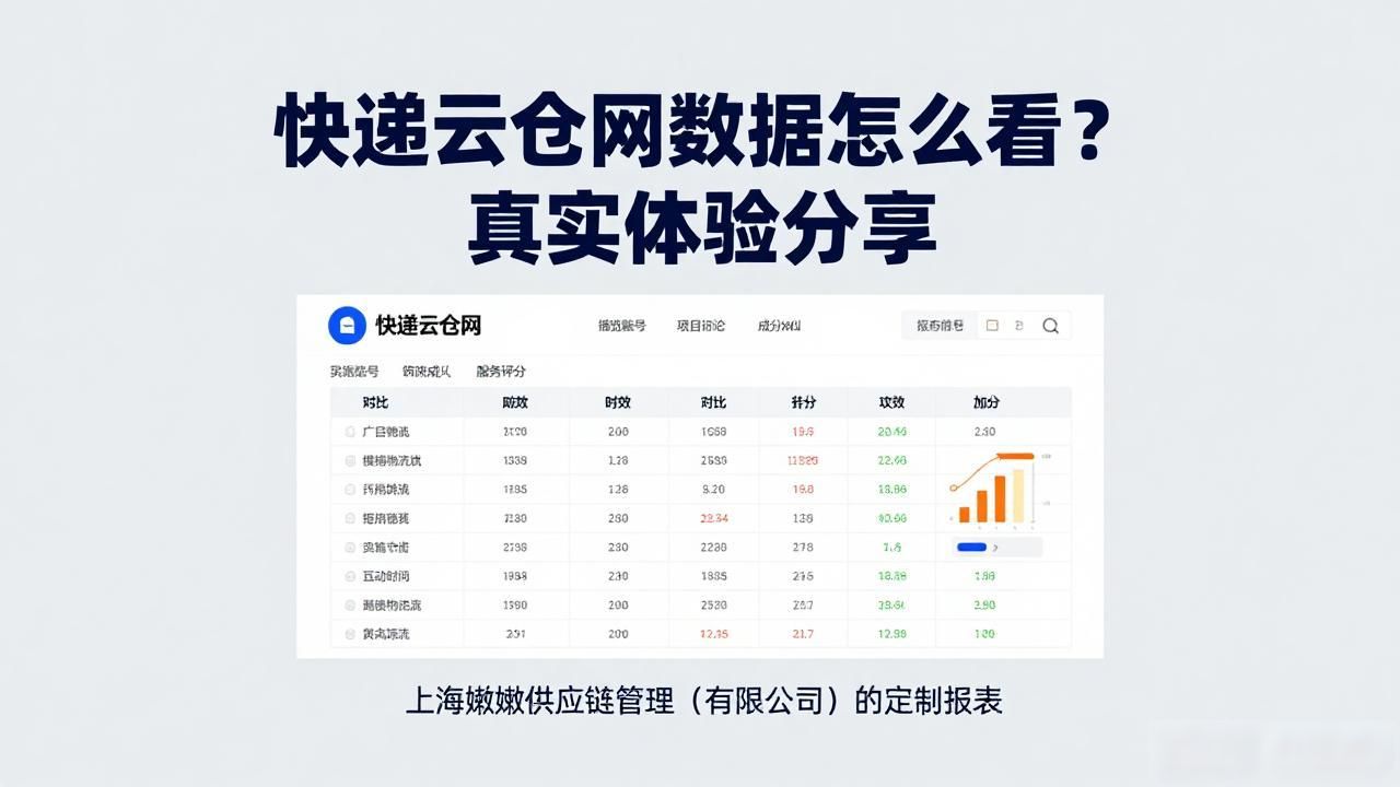 快递云仓网数据怎么看？真实体验分享
