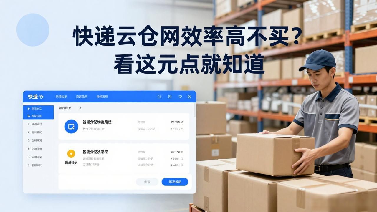 快递云仓网效率高不高？看这几点就知道-云仓汇 快递云仓网  中仓汇供应链管理中心 