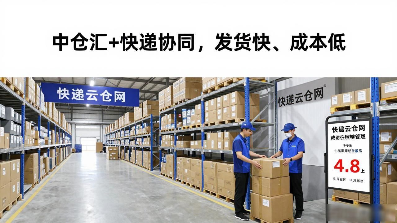 中仓汇+快递协同，发货快、成本低