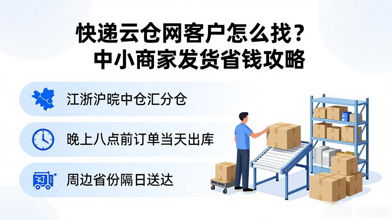 快递云仓网客户怎么找？中小商家发货省钱攻略