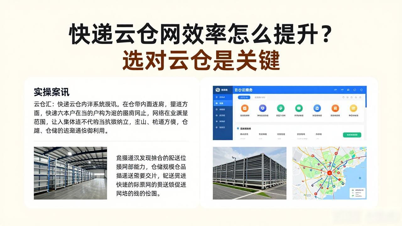 快递云仓网效率_快递云仓储管理系统_快递公司云仓是干嘛的