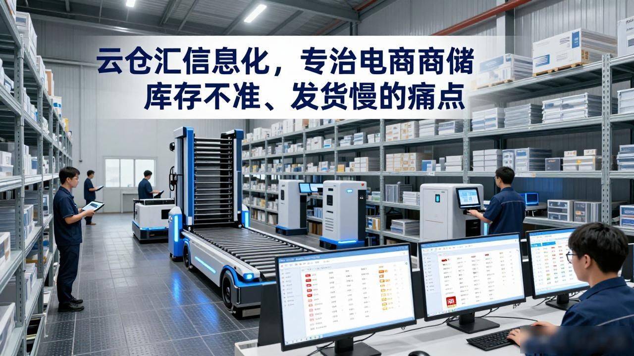 云仓汇信息化，专治电商仓储库存不准、发货慢的痛点