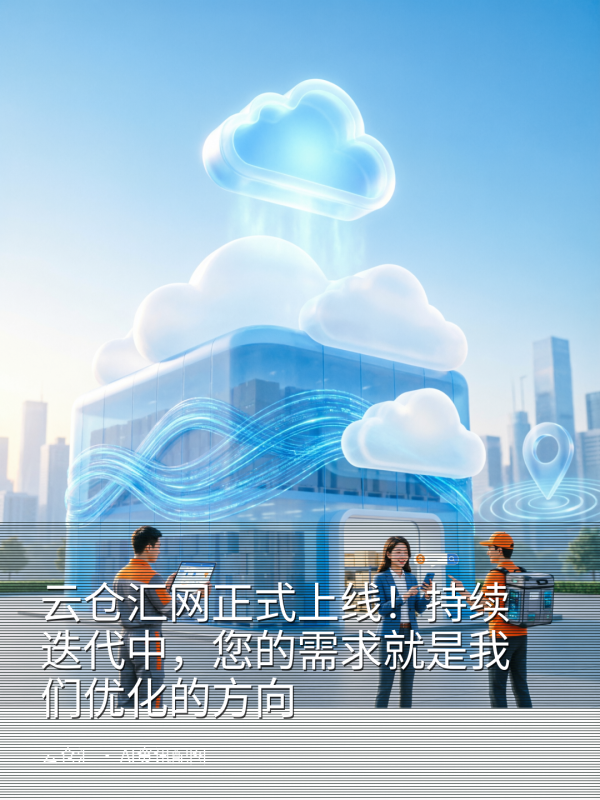 云仓汇网正式上线！持续迭代中，您的需求就是我们优化的方向-云仓汇 快递云仓网  中仓汇供应链管理中心