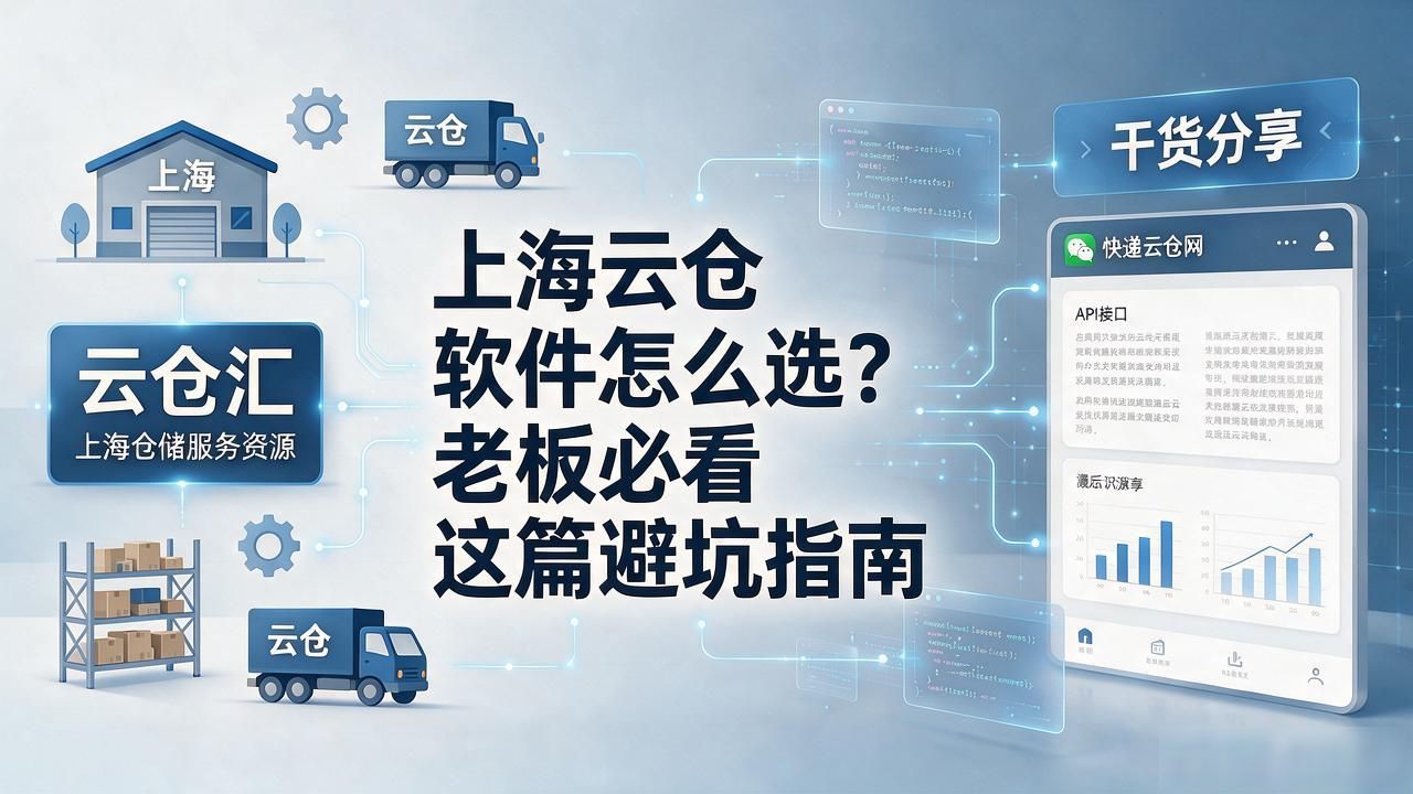上海云仓软件怎么选？老板必看这篇避坑指南-云仓汇 快递云仓网  中仓汇供应链管理中心