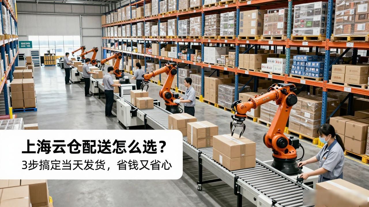 上海云仓配送怎么选？3步搞定当天发货，省钱又省心