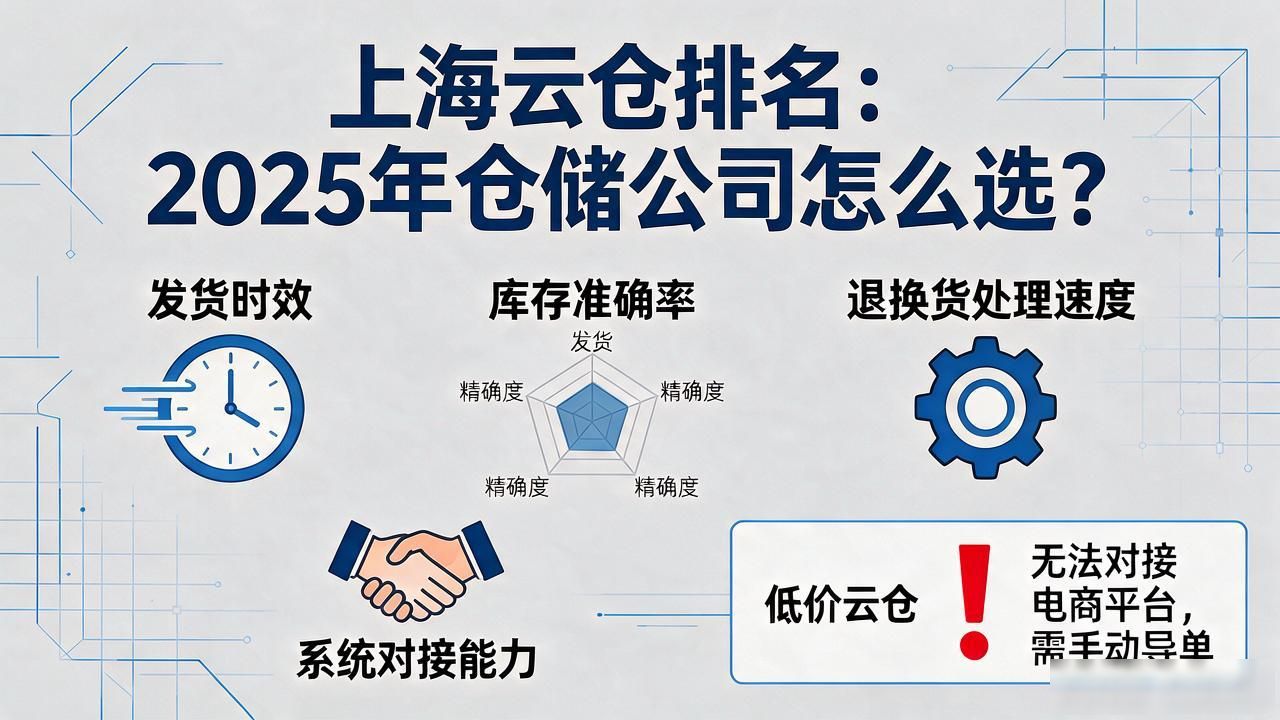 上海云仓排名：2025年仓储公司怎么选？
